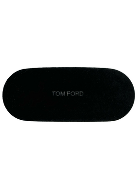 Tom Ford brown velvet eyeglasses sunglass case